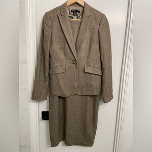 Brooks Brothers Brown, Tan, and Pink Dress Suit